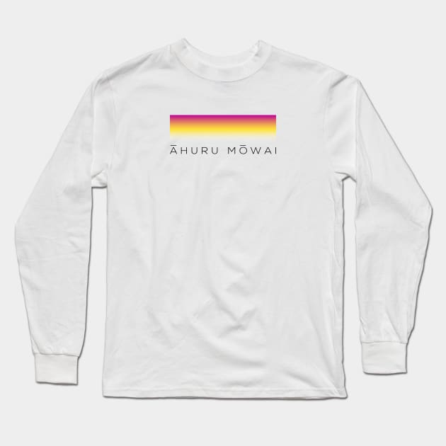 Ahuru Mowai Sky Long Sleeve T-Shirt by TheVectorMonkeys